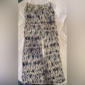 Gap Womens XS cotton gauze wide leg Pull On Bohemian Hippie Beach Pants